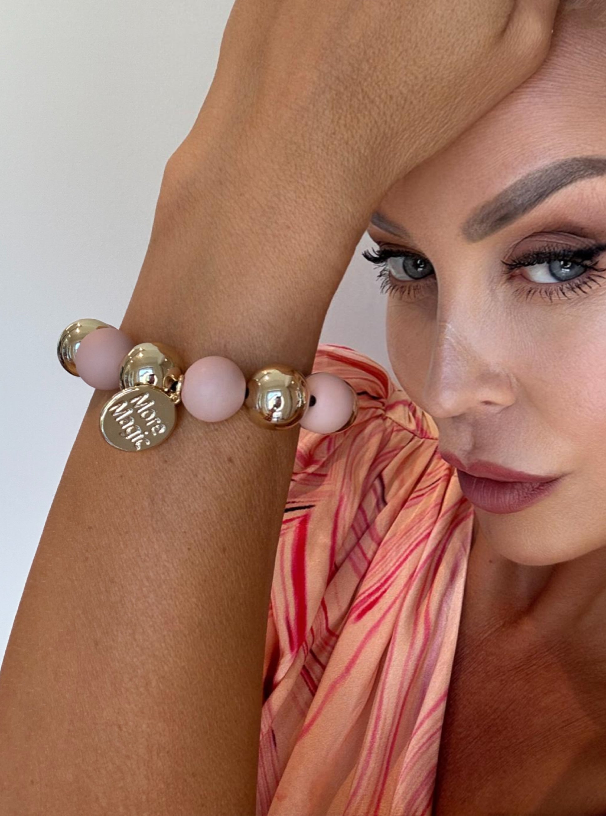 Perlarmband POS Beige Gold