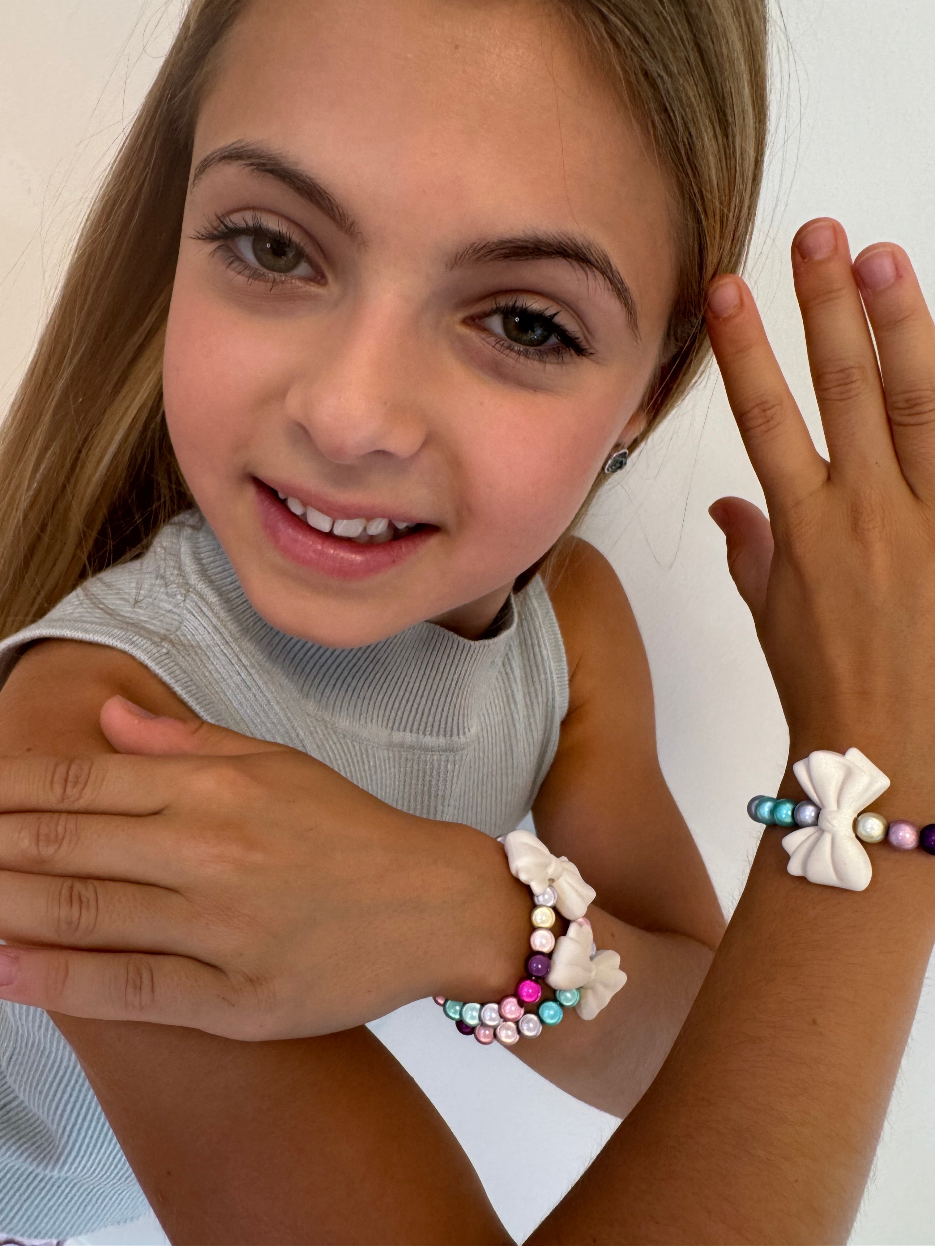 Magic Kids Rainbow Ribbon White