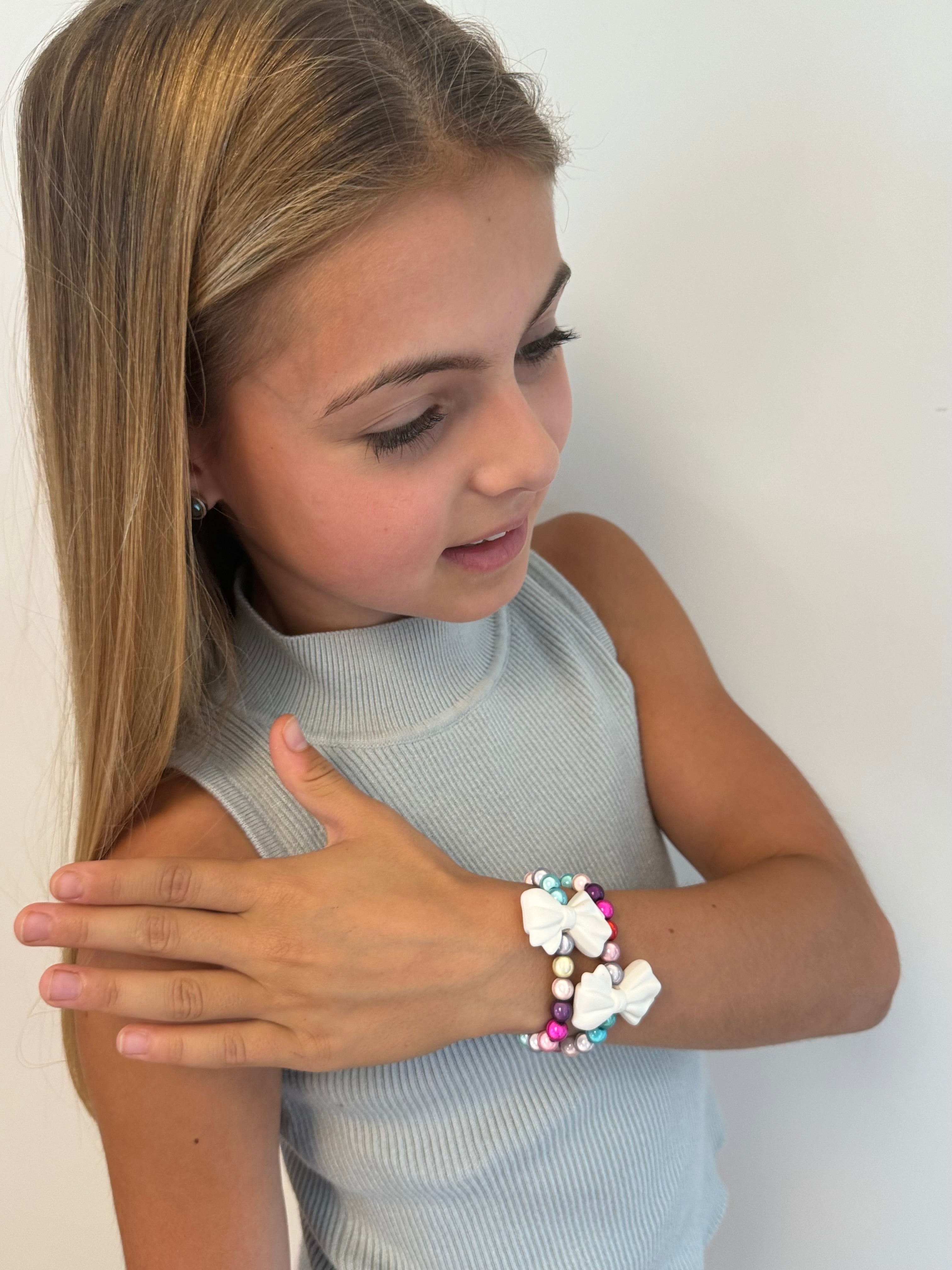 Magic Kids Rainbow Ribbon White