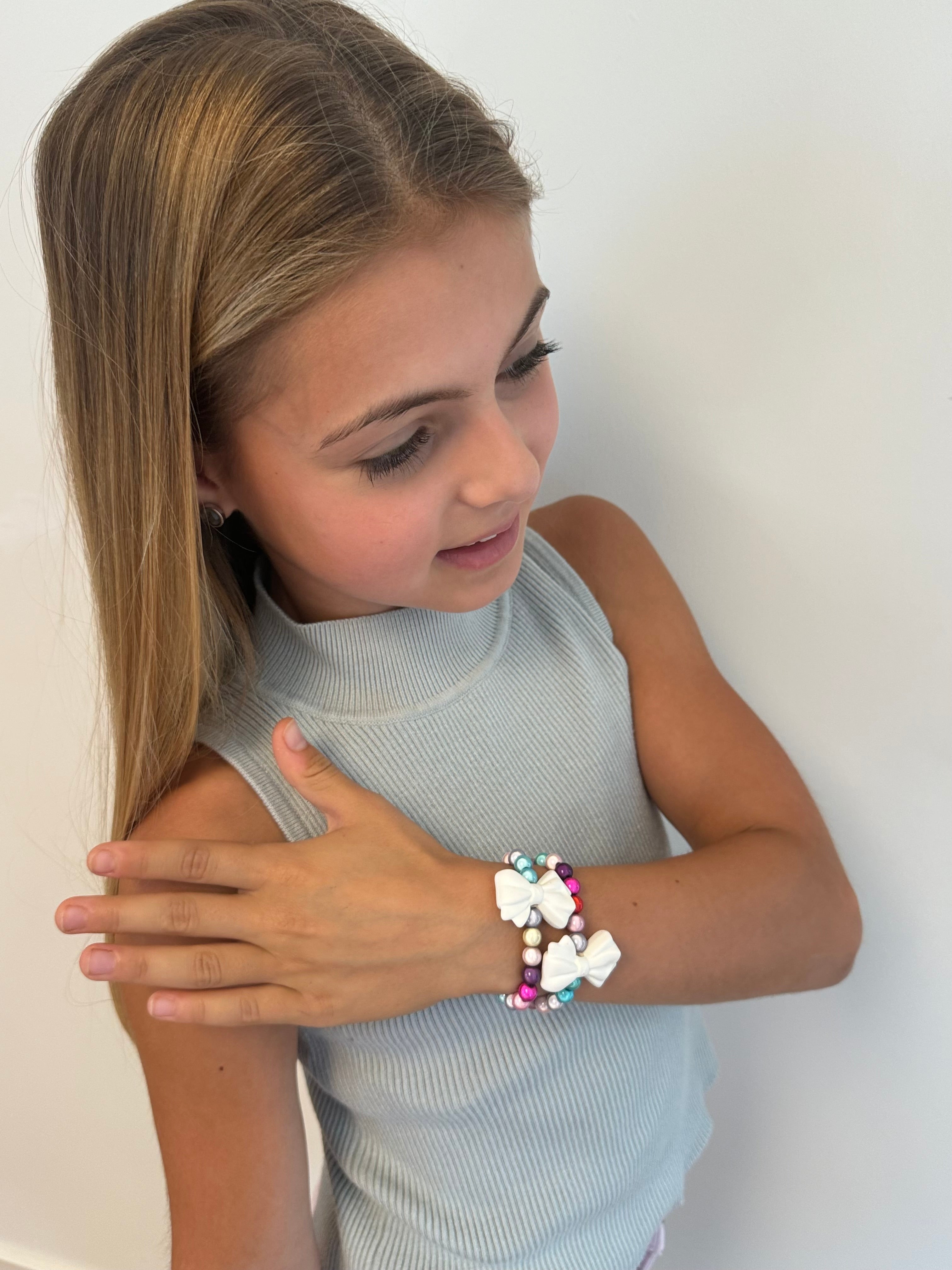 Magic Kids Rainbow Ribbon White
