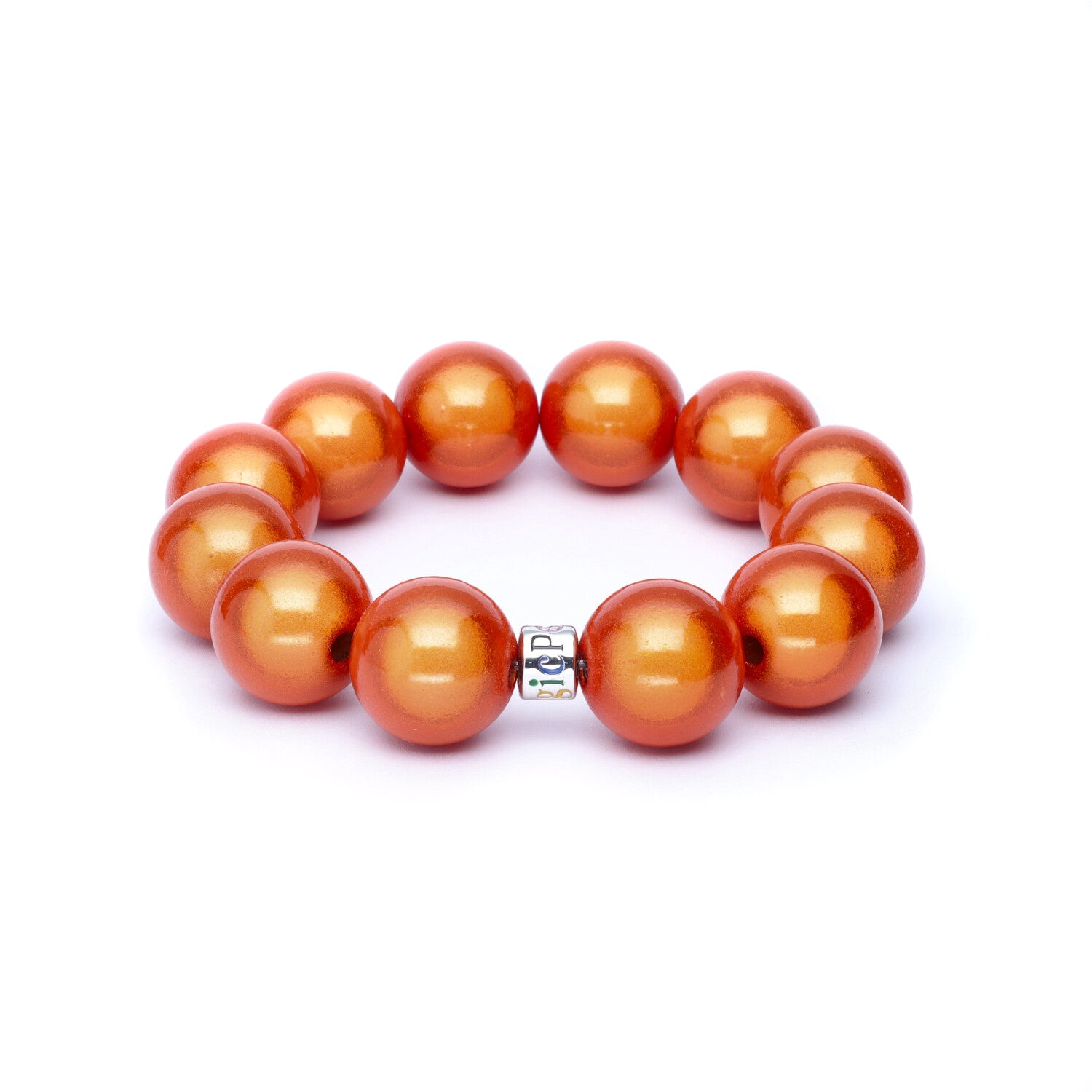 Perlenarmband Big Oranje