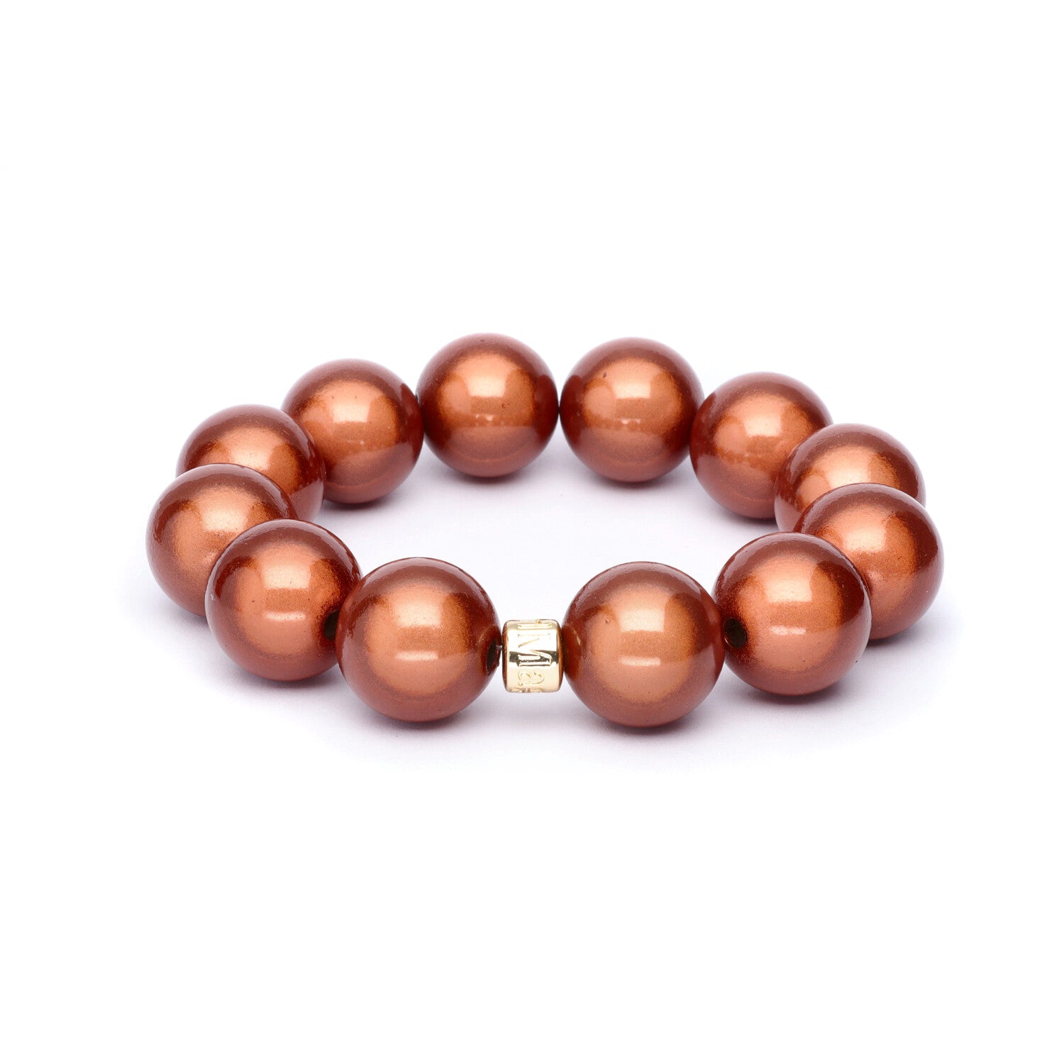 Perlenarmband Big Bronze