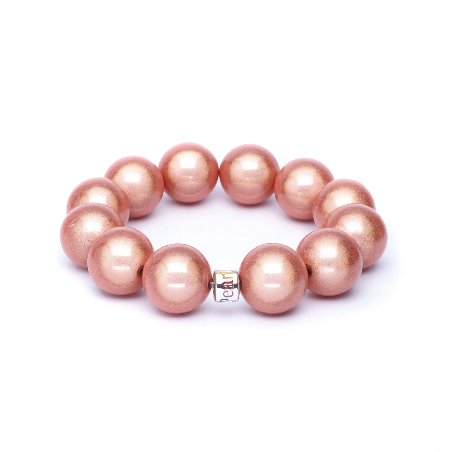Perlenarmband Big Apricot