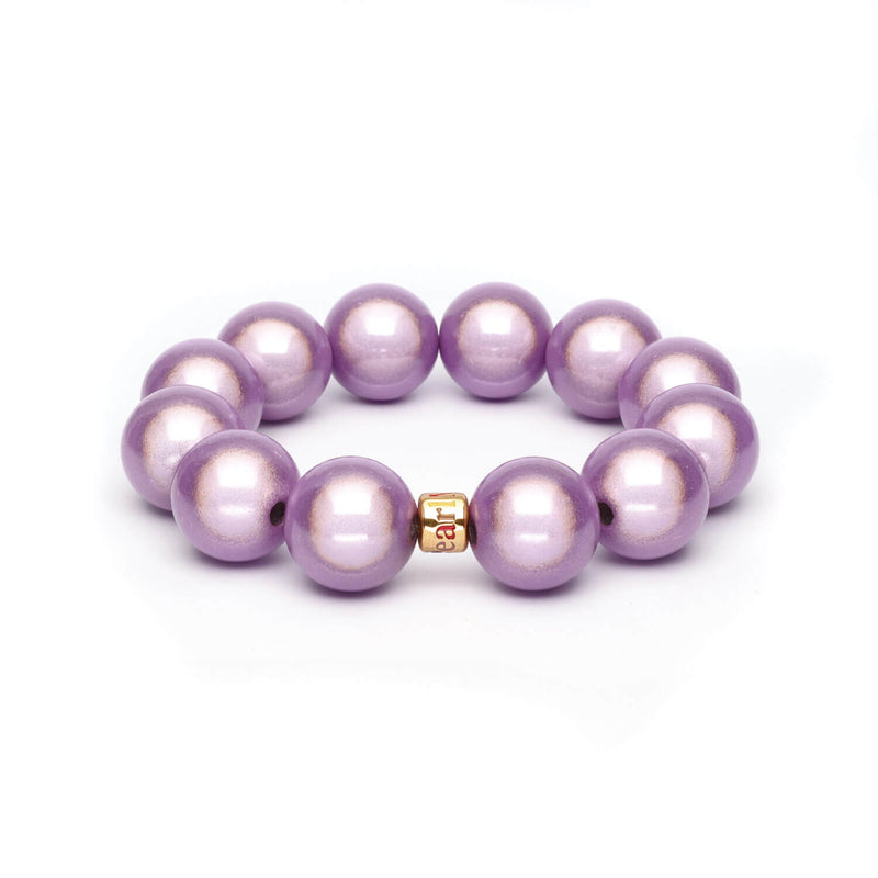 Perlenarmband Big Flieder
