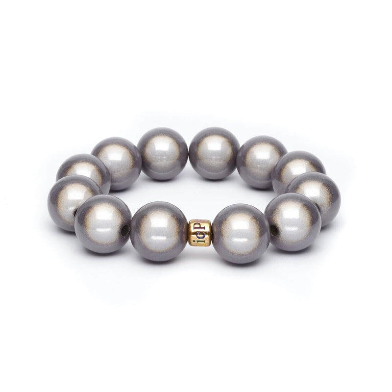 Perlenarmband Big Taupe