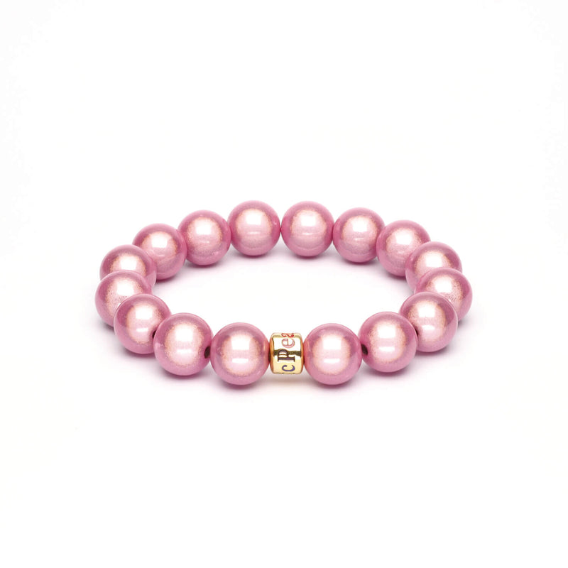 Perlenarmband Rosé