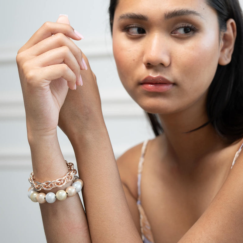 Perlenarmband Betty Rosé