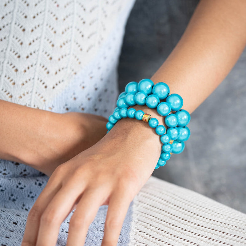 Perlenarmband Big Aqua