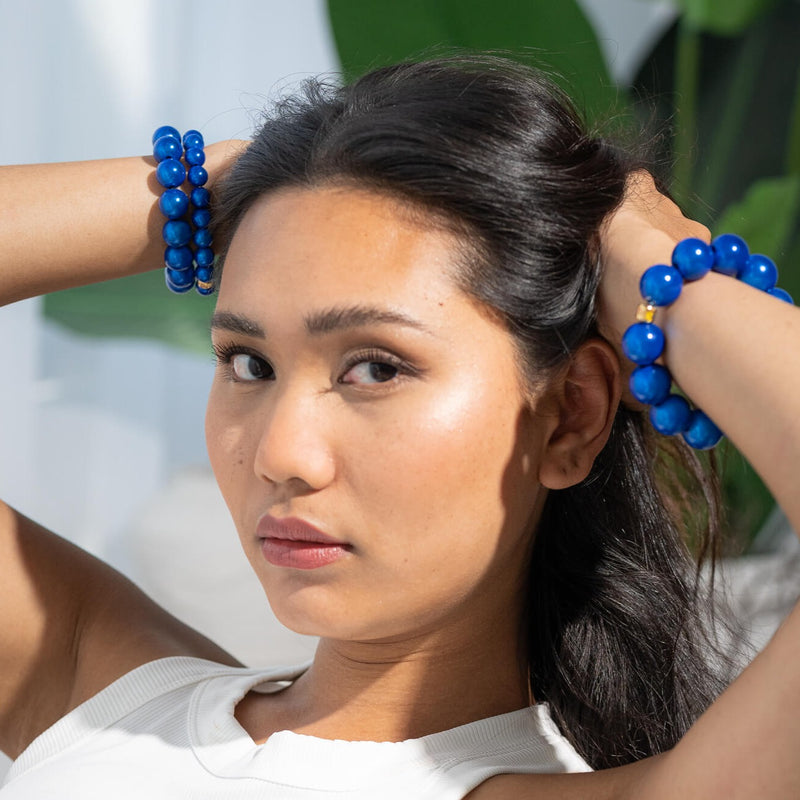 Perlenarmband Marine