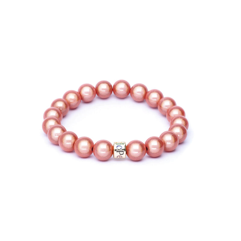 Perlenarmband Apricot